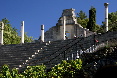 L'amphithtre de Vaison-la-Romaine en Provence, photo pascal lando