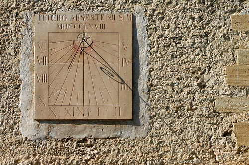 Cadran solaire en Provence, photo pascal lando
